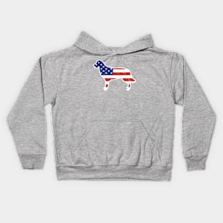 Golden Retriever Patriot Kids Hoodie